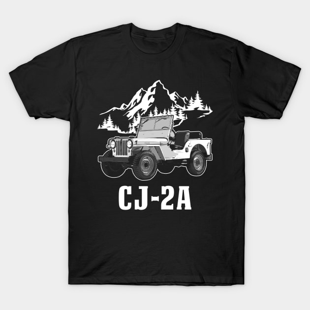 Jeep CJ-2A jeep car name T-Shirt by Madisen Harvey